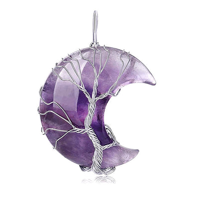 Collar Árbol de la Vida con Minerales Naturales – Energía, Equilibrio y Armonía Interior