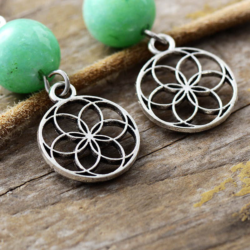 Ilumina Tu Energía con Pendientes de Aventurina Cuarzo y Jaspe Rojo