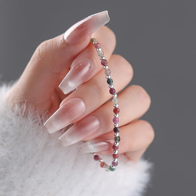 Pulsera de turmalina y plata pura: equilibrio, elegancia y energía positiva