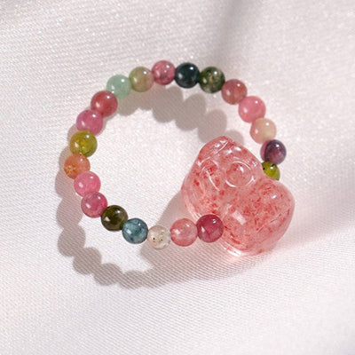 Anillo de turmalina natural: suerte y protección en cada día