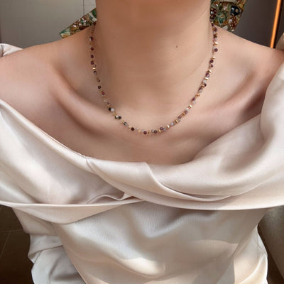 Energía renovada: collar y pulsera de turmalina natural para tu equilibrio