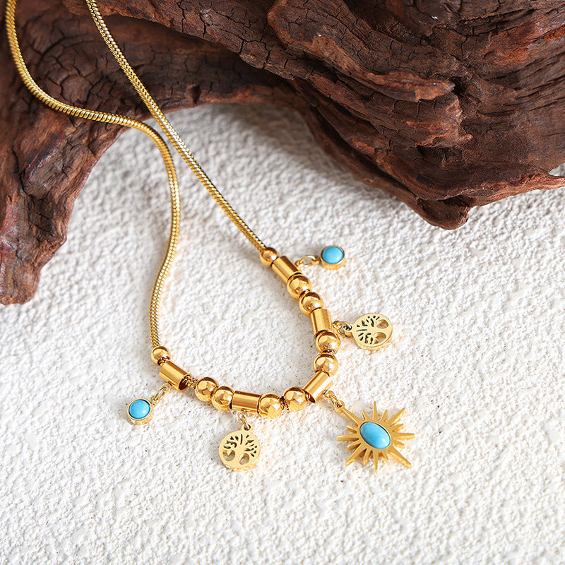 Collar y Pulsera de Turquesa: Vitalidad y Armonía en Cada Detalle