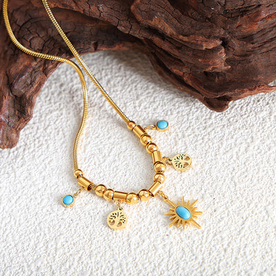 Collar y Pulsera de Turquesa: Vitalidad y Armonía en Cada Detalle