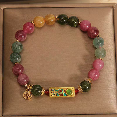 Pulsera de turmalina colorida: armonía y luz para tu energía espiritual