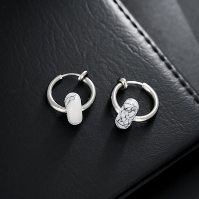 Pendientes de clip de piedra natural: Versatilidad, energía y moda sin límites