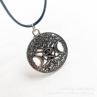 Collar Árbol de la Vida con Pentagrama Zen – Equilibrio, Luz y Protección Interior