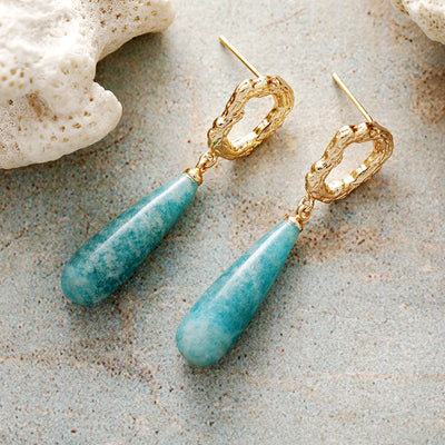 Pendientes gota natural: expresividad, vitalidad y serenidad en tu vida