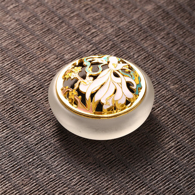 Quemador de Incienso de Vidrio Antiguo – Luz Interior y Belleza Atemporal