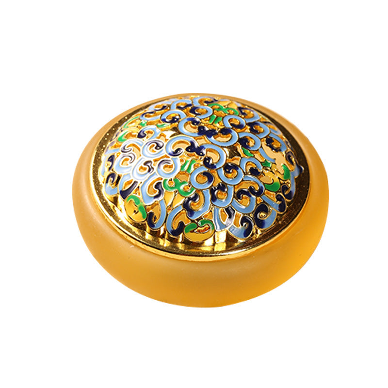 Quemador de Incienso de Vidrio Antiguo – Luz Interior y Belleza Atemporal