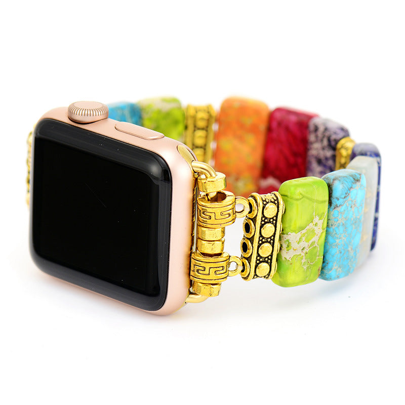 Descubre el Poder Equilibrante: Pulsera-Correa de Apple Watch con Piedras 7 Chakras