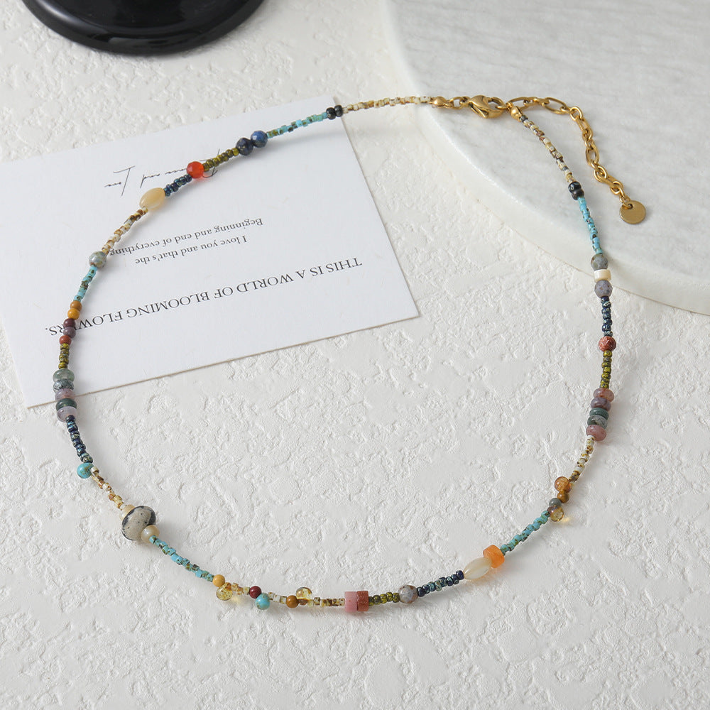 Collar de Energía y Armonía: Turmalina natural y diseño bohemio