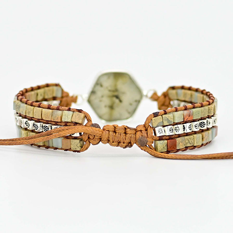 Pulsera Shoushan trenzada – Conexión con la tierra y elegancia natural