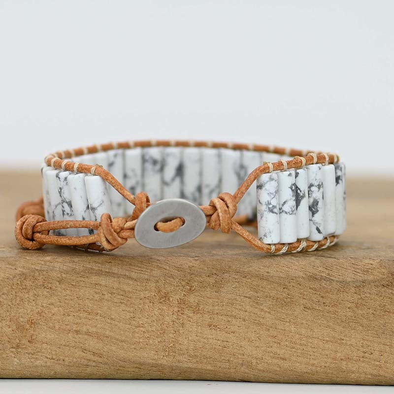 Pulsera de Serenidad en Turquesa Blanca Natural