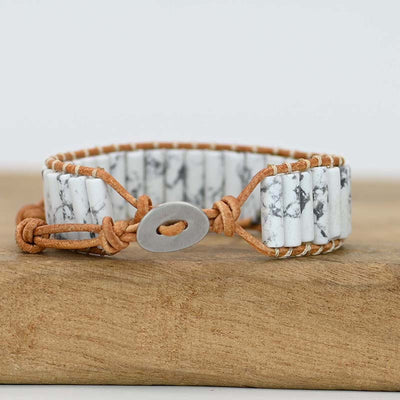 Pulsera de Serenidad en Turquesa Blanca Natural