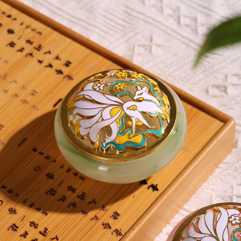 Quemador de Incienso de Vidrio Antiguo – Luz Interior y Belleza Atemporal