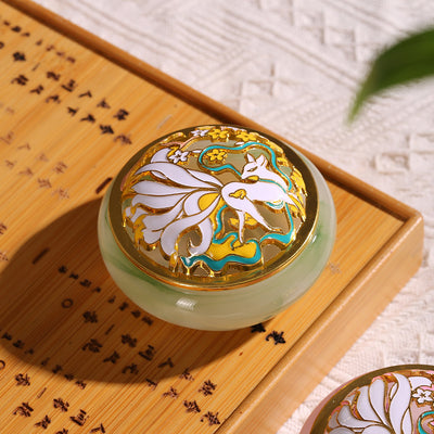 Quemador de Incienso de Vidrio Antiguo – Luz Interior y Belleza Atemporal