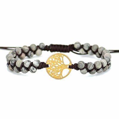 Pulsera Árbol de la Vida con Howlita