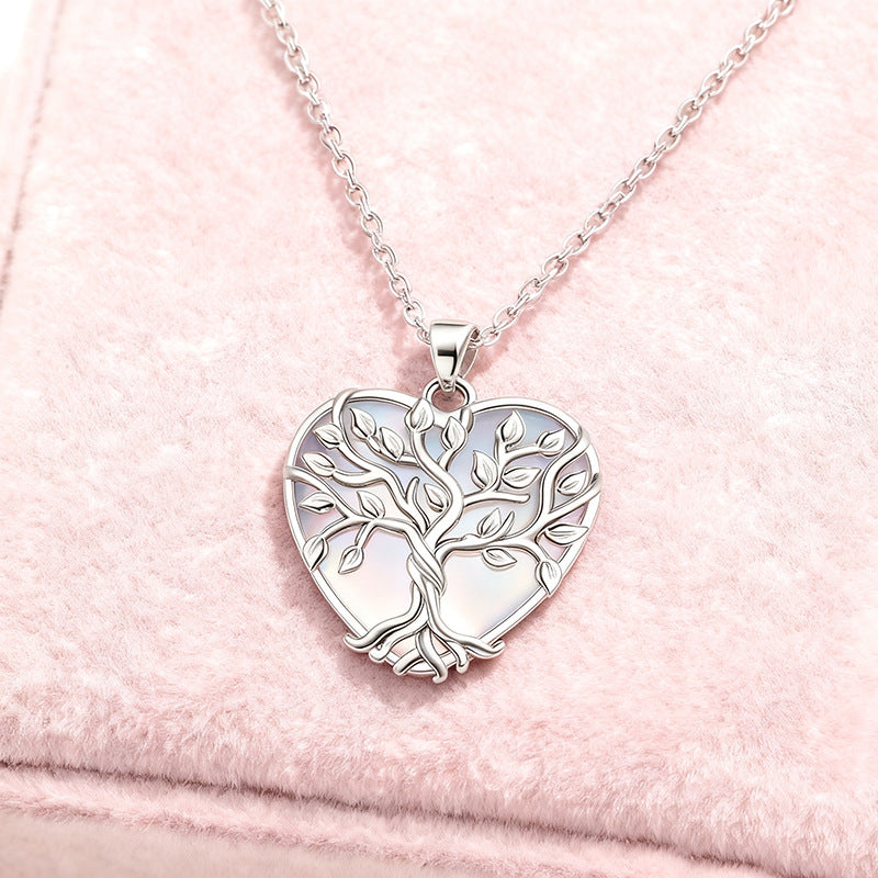 Collar Árbol de la Vida Zen con Piedra Lunar – Luz, Amor y Energía Interior