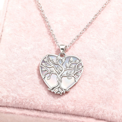 Collar Árbol de la Vida Zen con Piedra Lunar – Luz, Amor y Energía Interior