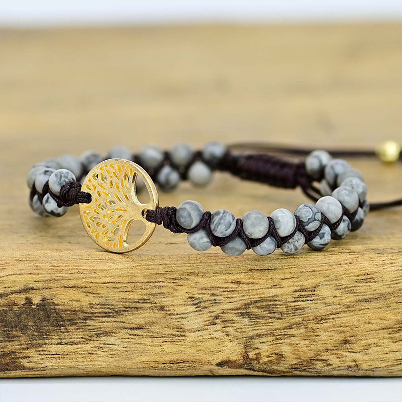 Pulsera Árbol de la Vida con Howlita