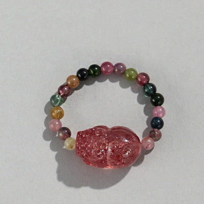 Anillo de turmalina natural: suerte y protección en cada día