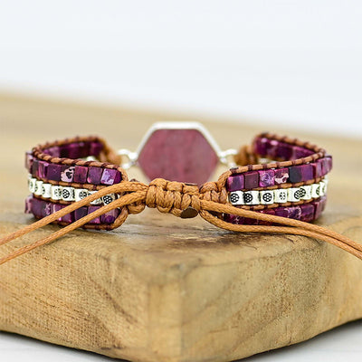 Pulsera de Rodonita Natural – Amor propio y equilibrio emocional