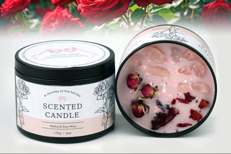 Vela Perfumada de Cristal – Fragancia Duradera y Armonía Interior