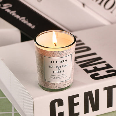 Vela de Aromaterapia con Cera Vegetal – Pureza, Equilibrio y Energía Natural