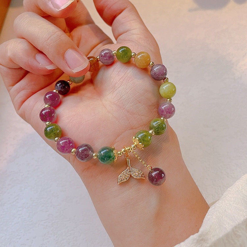 Pulsera de turmalina colorida: armonía y luz para tu energía espiritual