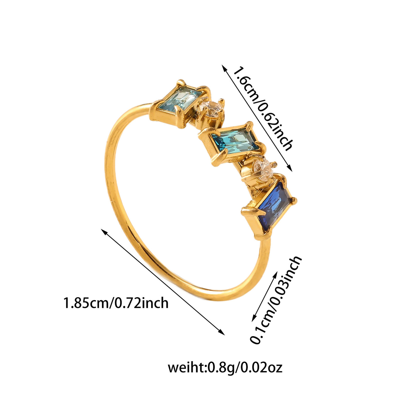 Anillo de diamantes coloridos: luz, energía y lujo para tu vida