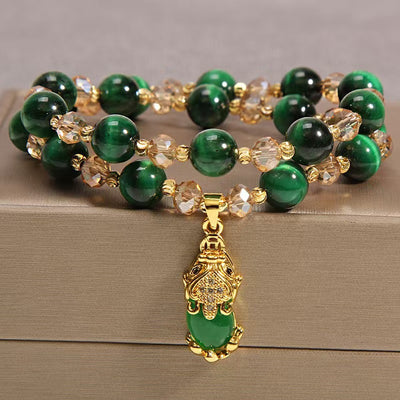 Pulsera de Cuarzo Verde: Estilo, Energía y Equilibrio Natural