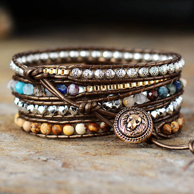 Pulsera de Cuero y Cornalina: Energía, Protección y Estilo Natural