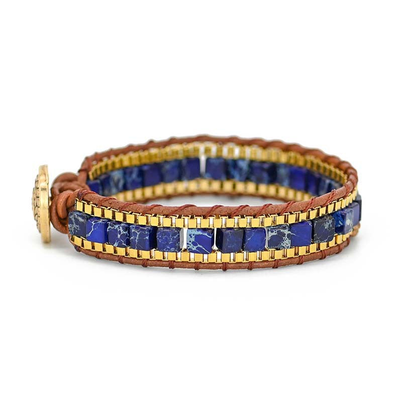 Pulsera de Lapislázuli – Elegancia Azul con Energía Ancestral