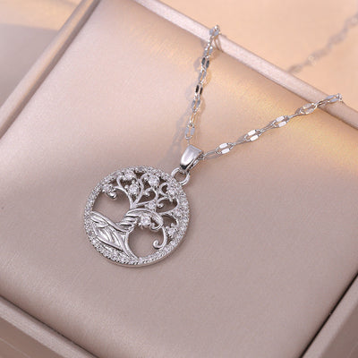 Collar Árbol de la Vida Zen con Circonitas – Luz, Elegancia y Energía Interior