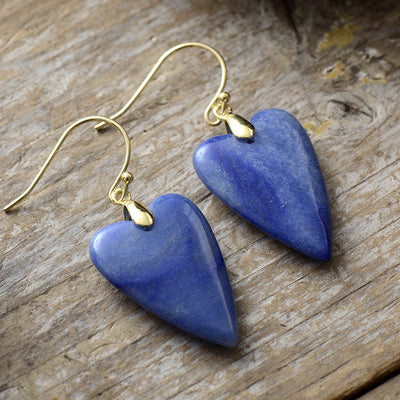 Realza Tu Equilibrio con Pendientes de Amatista y Aventurina Azul