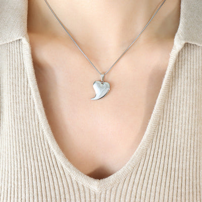 Collar de acero de titanio y oro: Amor duradero, energía positiva