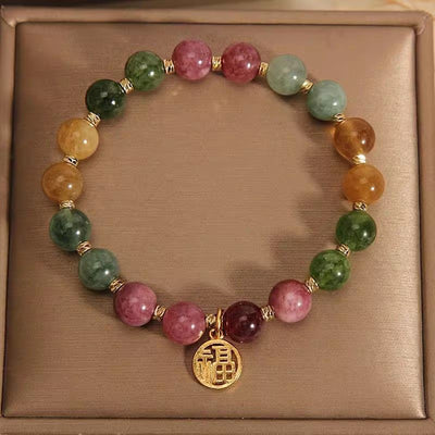 Armonía y belleza: Pulsera de jade y turmalina para energía positiva