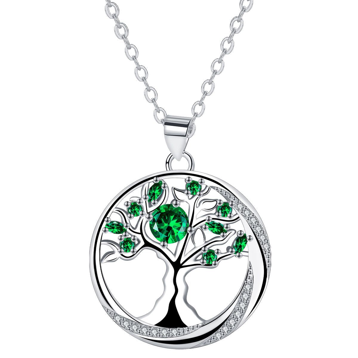 Collar Árbol de la Vida Zen con Incrustaciones – Energía, Luz y Renovación Interior