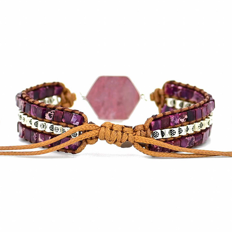 Pulsera de Rodonita Natural – Amor propio y equilibrio emocional
