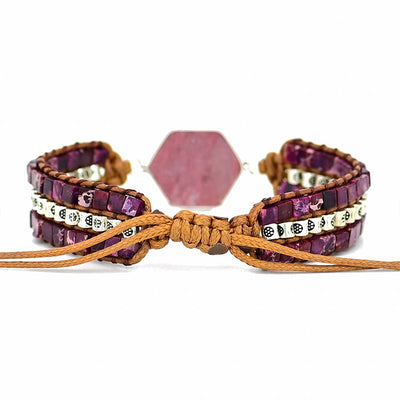 Pulsera de Rodonita Natural – Amor propio y equilibrio emocional