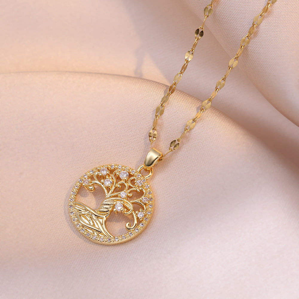Collar Árbol de la Vida Zen con Circonitas – Luz, Elegancia y Energía Interior