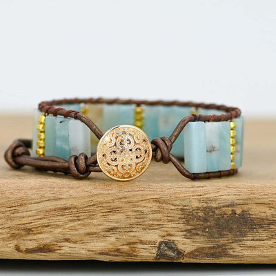 Pulsera de Amazonita – Calma y Belleza Natural en tu Muñeca