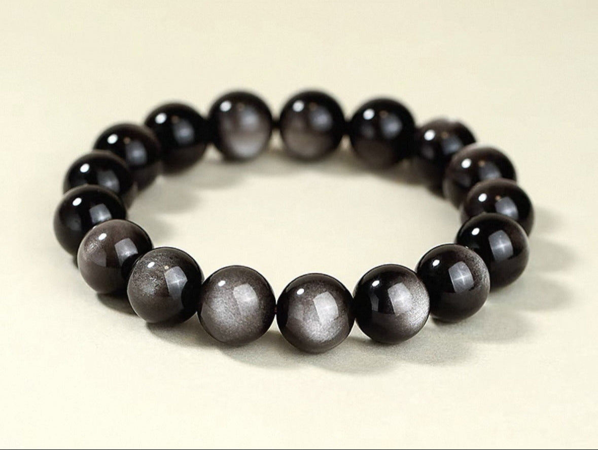 Pulsera Energética de Obsidiana Nevada – Protección y Bienestar Renovado