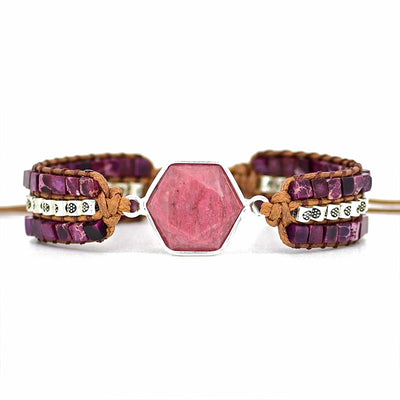 Pulsera de Rodonita Natural – Amor propio y equilibrio emocional