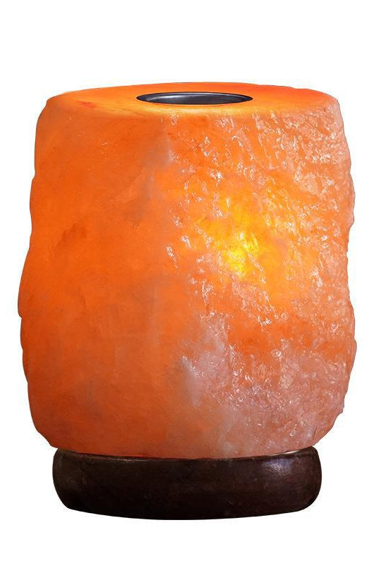 Lámpara de Sal del Himalaya con Aromaterapia – Luz Natural de Bienestar y Armonía