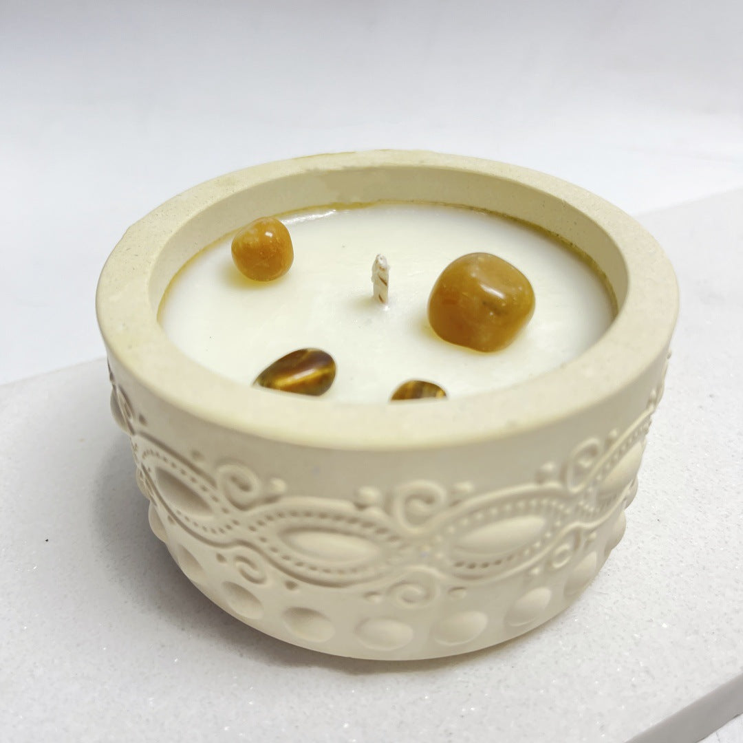 Velas Perfumadas con Piedras Difusoras – Fragancia y Armonía Interior