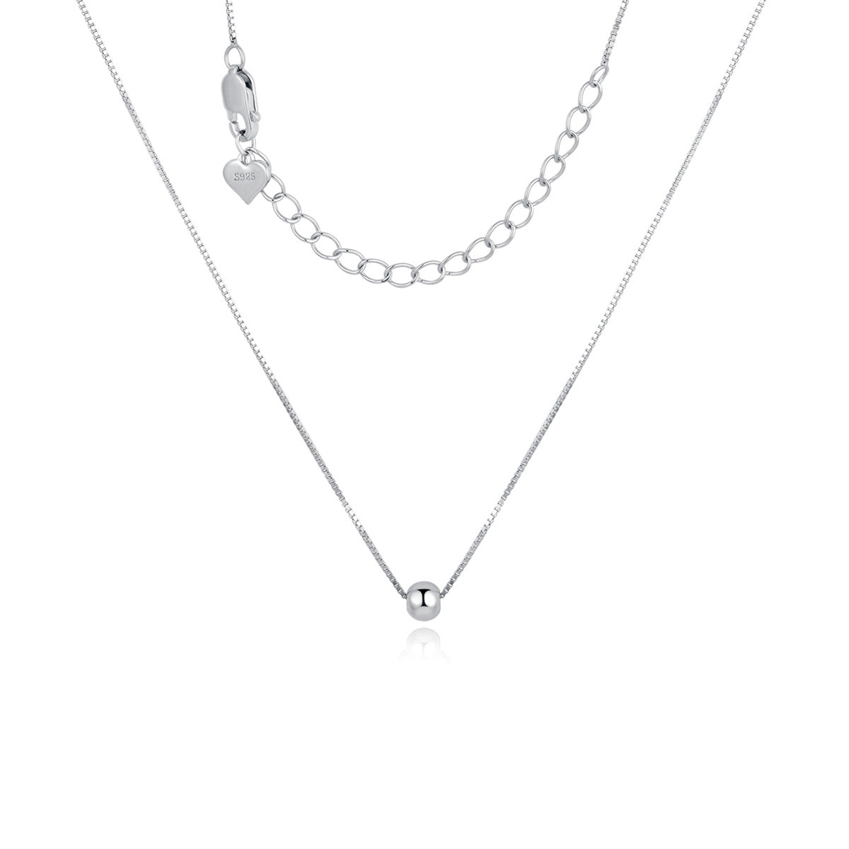 Collar estrella de la suerte con cuentas en plata 925, símbolo de guía y fortuna personal