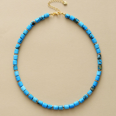 Atracción y Serenidad: Collar Corto de Turquesa para Bienestar Diario
