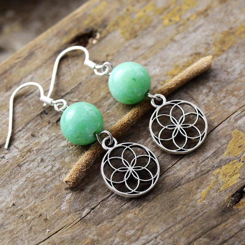 Ilumina Tu Energía con Pendientes de Aventurina Cuarzo y Jaspe Rojo