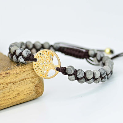 Pulsera Árbol de la Vida con Howlita